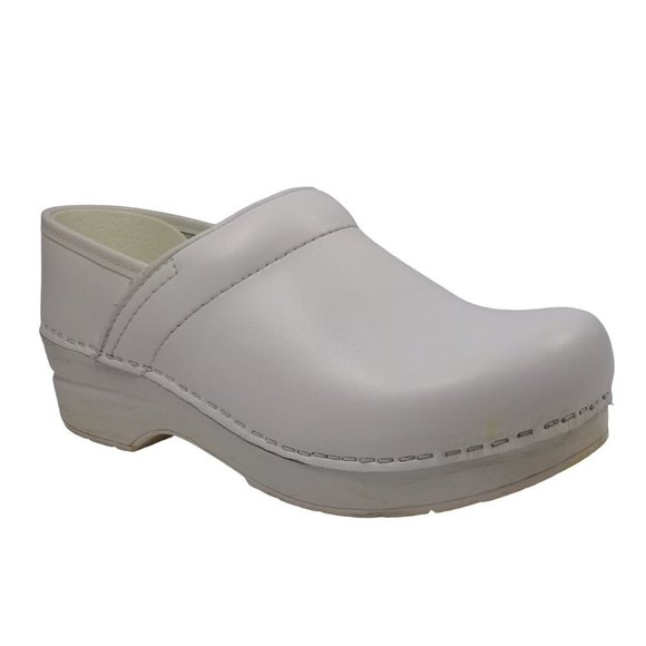 Dansko Women's Professional Padded Collars Full Grain Leather Clogs Size 6.5-7 - Picture 5 of 12